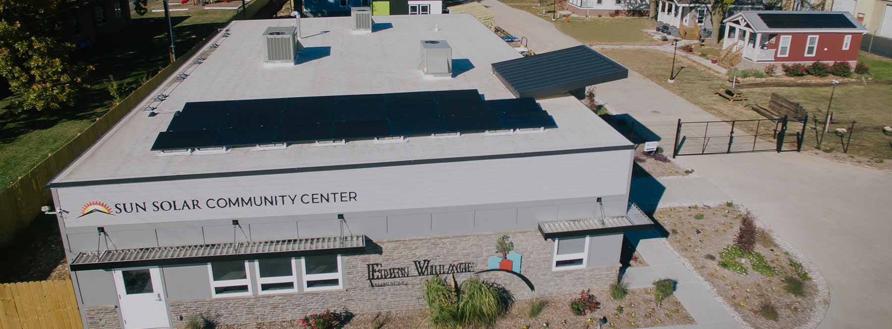 The Sun Solar Community Center at Eden Village in Springfield, MO.