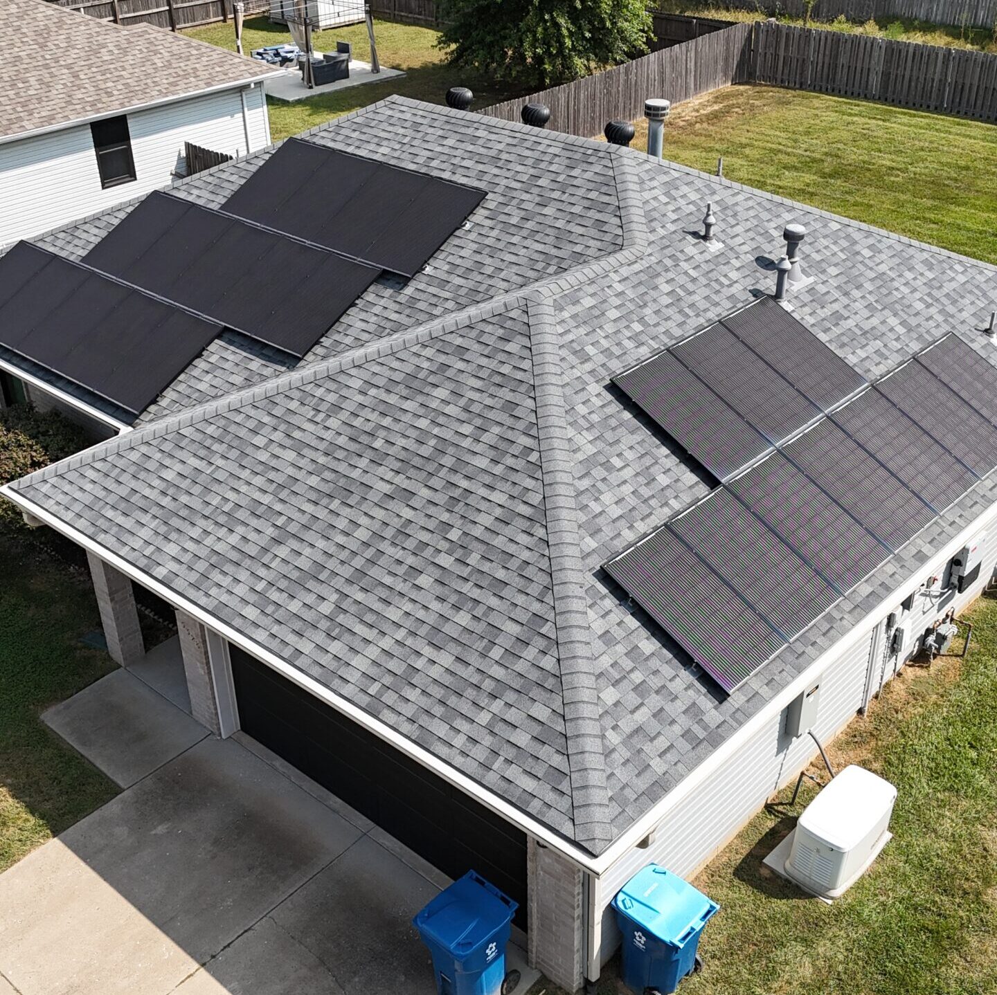 Solar Panels on Roof of home.
